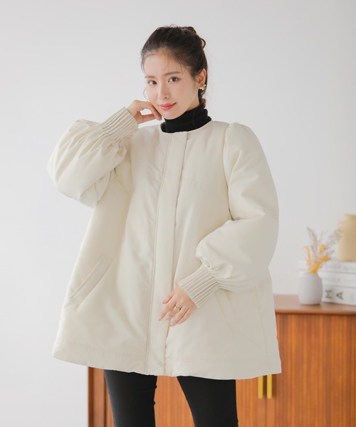 Fit more（フィットモア） コート アウター ピンタックカフス
