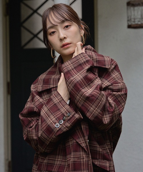 330 美品 MELT THE LADY テーラードジャケット チェック 330 美品 MELT THE LADY テーラードジャケット チェック 330 美品 MELT