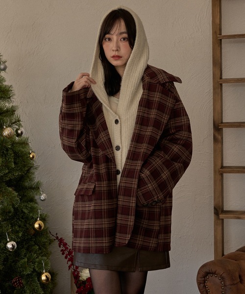 mideal（マイディール） ジャケット テーラードジャケット check over
