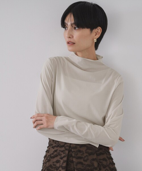 OPAQUE.CLIP（オペークドットクリップ） tシャツ シアーハイネック