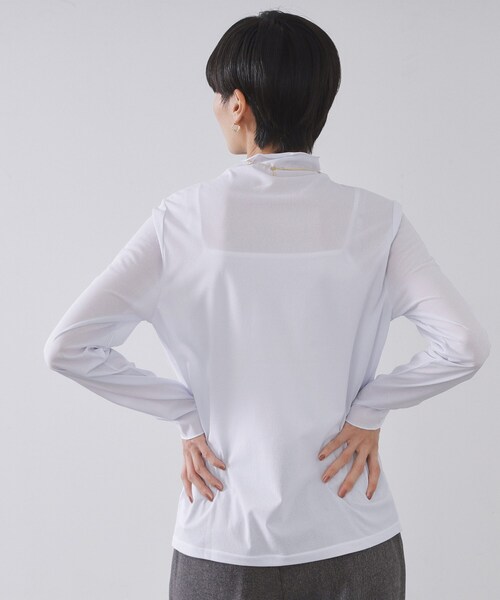 新品 ラクエルアレグラ ハイネックタンクトップ O ホワイト / A844 Reebok（リーボック） タンクトップ ノースリーブ チル アスレチック