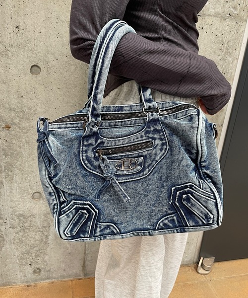 Roger&Raw（ロジャーアンドロウ） ボストンバッグ デニムボストン