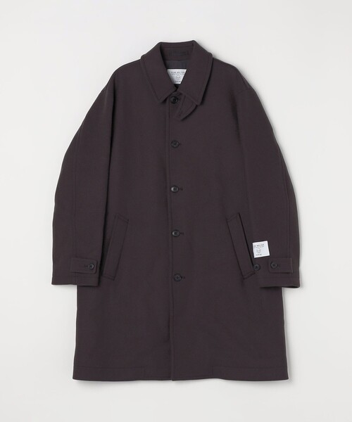 SHIPS any ステンカラーコート コート PURE WOOL MELTON ステンカラー