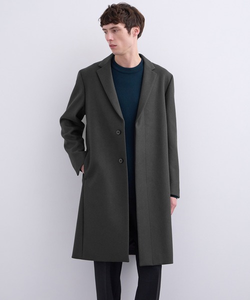UNITED TOKYO メルトンチェスターコート　サイズ２ UNITED TOKYO（ユナイテッドトウキョウ） チェスターコート 2 グレー
