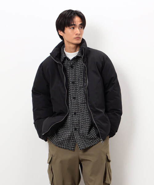 今期⭐︎新品⭐︎ポリエステル スタンドカラー ブルゾン　ブラック　M COMME CA ISM（コムサイズム） ブルゾン アウター ポリエステル