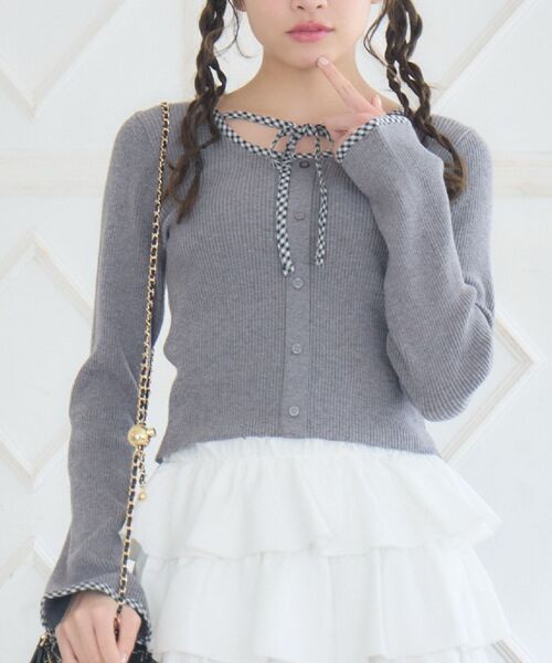 MARIEページ Emsexcite（エムズエキサイト） ニット セーター 「新色追加」チェック