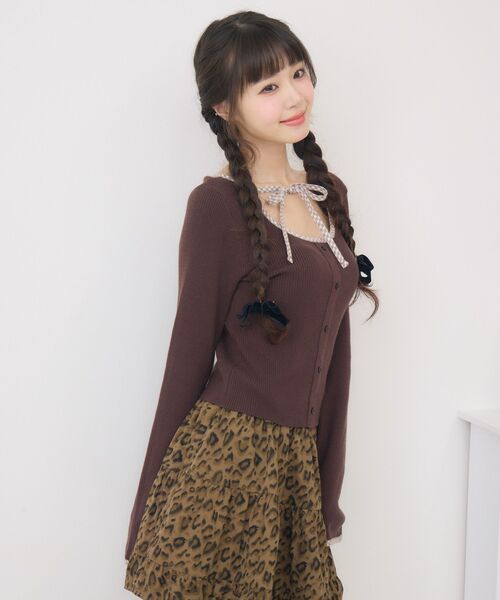 MARIEページ Emsexcite（エムズエキサイト） ニット セーター 「新色追加」チェック