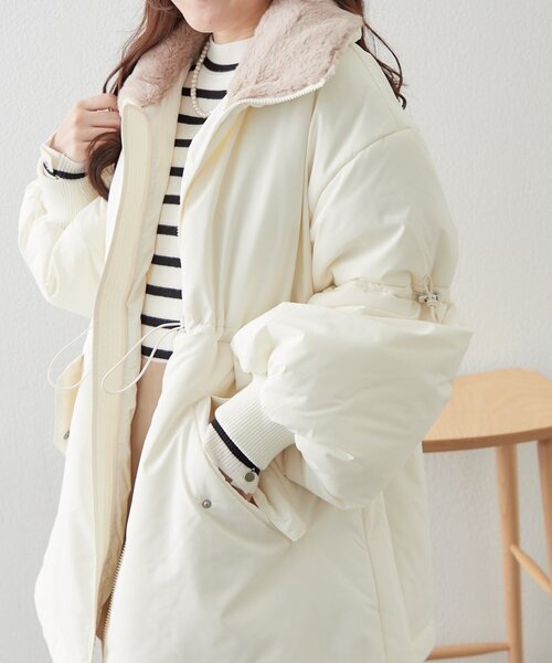 continuer de NICE CLAUP コート アウター 衿ファードロスト中綿