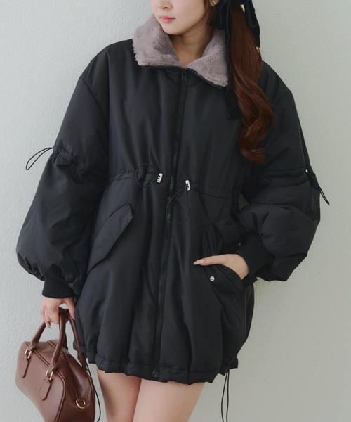 continuer de NICE CLAUP コート アウター 衿ファードロスト中綿
