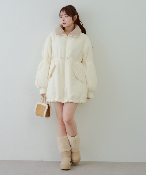 continuer de NICE CLAUP コート アウター 衿ファードロスト中綿