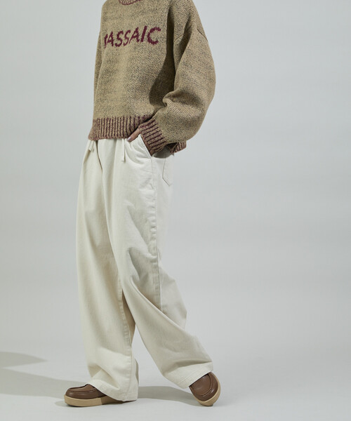 CLUBHAUS Classic Wide Chino ワイドチノパンツL 美品 FREAK'S STORE（フリークスストア） ワイドパンツ チノパン RED KAP