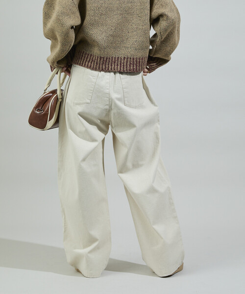 ʞ*ㄹ様 Off whiteオフホワイト チノパン ベルト付き 32 FREAK'S STORE（フリークスストア） ワイドパンツ チノパン RED KAP