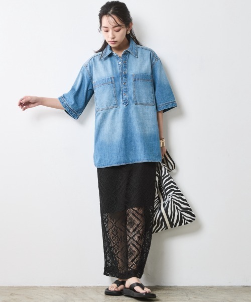 「CHIC STYLE」 キャミソールワンピース 5L ブラック レディース_画像2