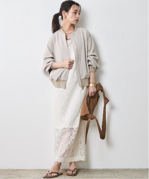 「CHIC STYLE」 キャミソールワンピース 5L ブラック レディース_画像8
