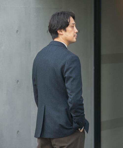 【ネイビー】LIFE STYLE TAILOR ヘリンボンツイードジャケット ネイビー】LIFE STYLE TAILOR ヘリンボンツイードジャケット 【公式通販】