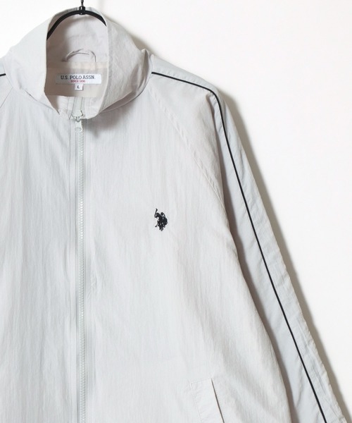 「U.S. POLO ASSN.」 ナイロンブルゾン L グレー メンズ_画像4