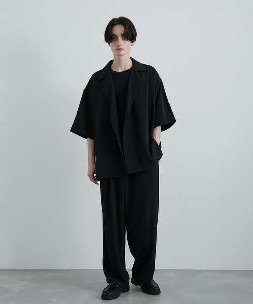 「JUNRED」 7分袖シャツ L ベージュ系その他2 メンズ_画像2