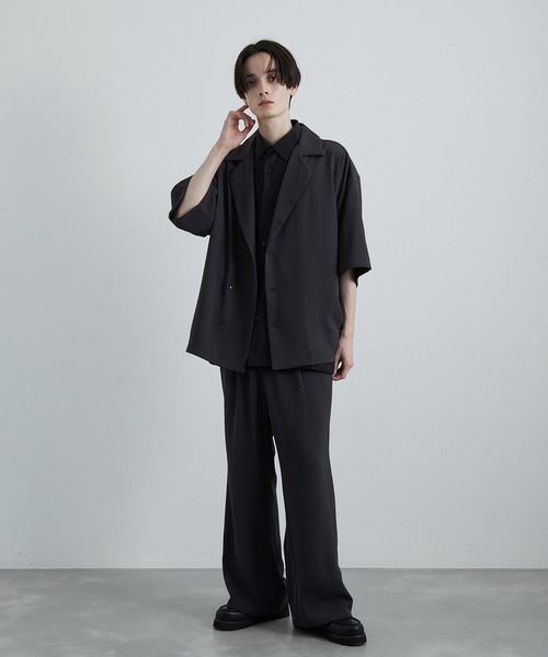 「JUNRED」 7分袖シャツ L ベージュ系その他2 メンズ_画像5