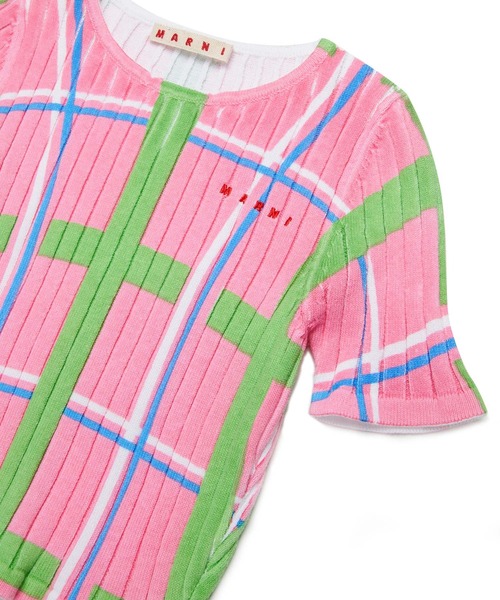 MARNI（マルニ） ニット セーター 入学式 Kids ＆ Junior チェック半袖