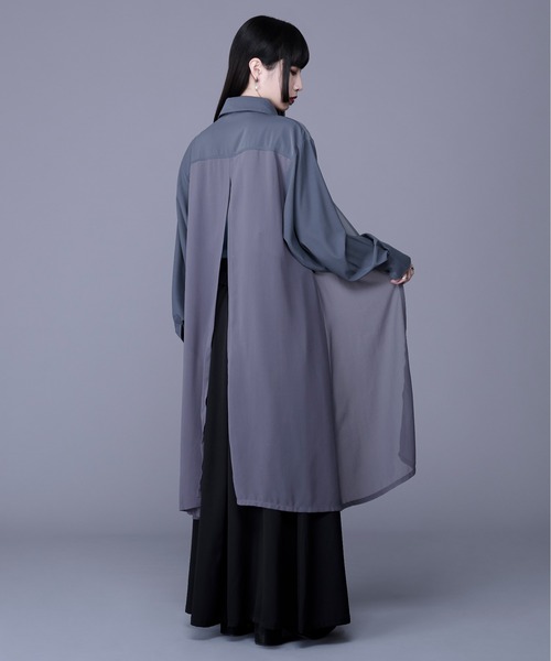 「Ellno Loset」 長袖シャツ SMALL ブルー系その他2 メンズ_画像2