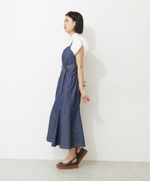 「JILL by JILL STUART」 ノースリーブワンピース MEDIUM ネイビー レディース_画像5