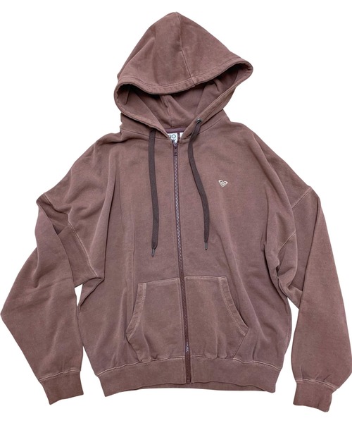 「ROXY」 ジップアップパーカー MEDIUM ナチュラル レディース_画像3