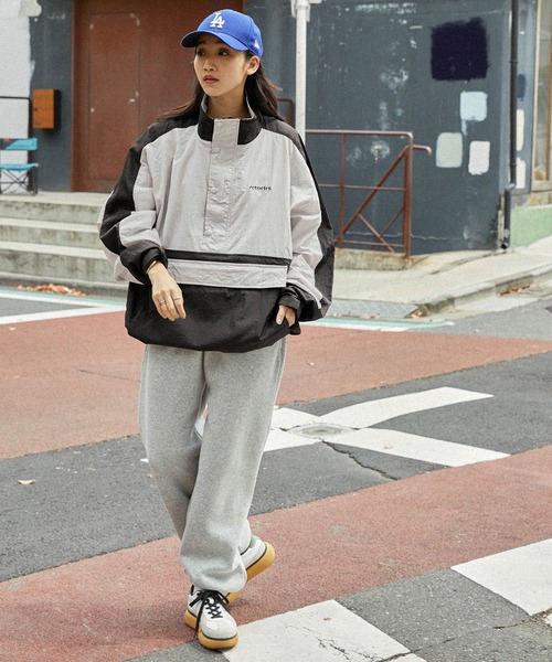 「MONO-MART」 「retock's」ナイロンブルゾン L オリーブ メンズ_画像4