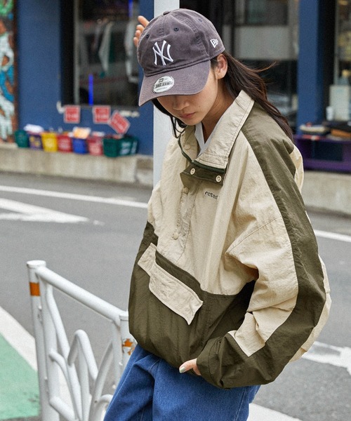 「MONO-MART」 「retock's」ナイロンブルゾン L オリーブ メンズ_画像7