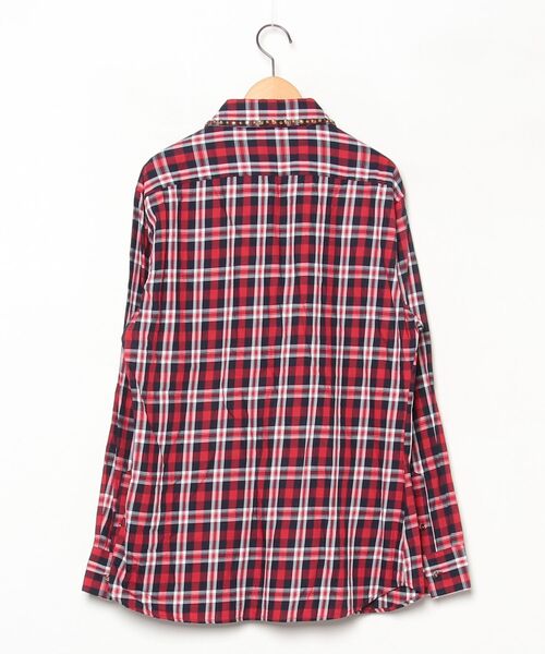Rady（レディ） チェック柄長袖シャツ L レッド レディース : ZOZOTOWN