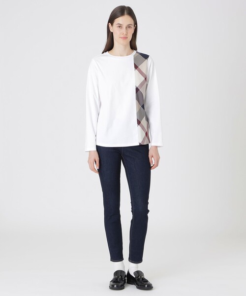 新品•未使用【ロゴ×ドルマンスリーブ】ブルーレーベルクレストブリッジ／tシャツ BLUE LABEL CRESTBRIDGE（ブルーレーベルクレストブリッジ） tシャツ