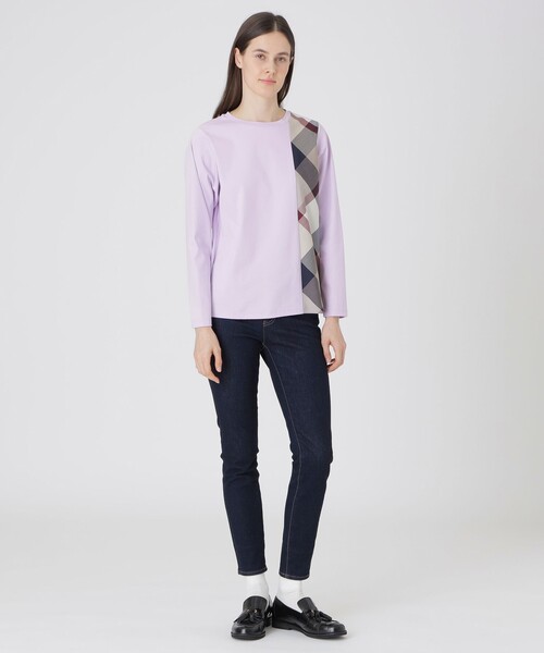 未使用品　ブルーレーベルクレストブリッジ　フレンチスリーブ　シャツ　カットソー BLUE LABEL CRESTBRIDGE（ブルーレーベルクレストブリッジ） tシャツ