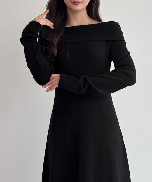 「CENEA」 ニットワンピース MEDIUM モカ レディース_画像3