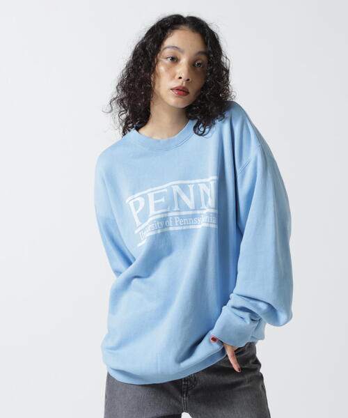 「GOOD ROCK SPEED」 スウェットカットソー X-LARGE ブルー レディース_画像6