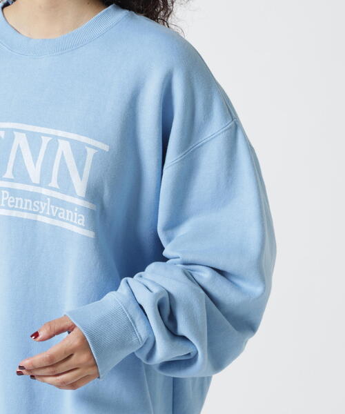 「GOOD ROCK SPEED」 スウェットカットソー X-LARGE ブルー レディース_画像8
