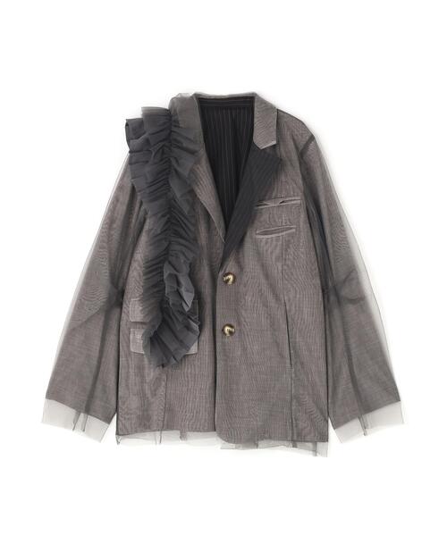 美品⭐︎アウラアイラ　パッチワーク　ジャケット AULA AILA PATCHWORK LIKE BOA BLOUSON — aulaaila