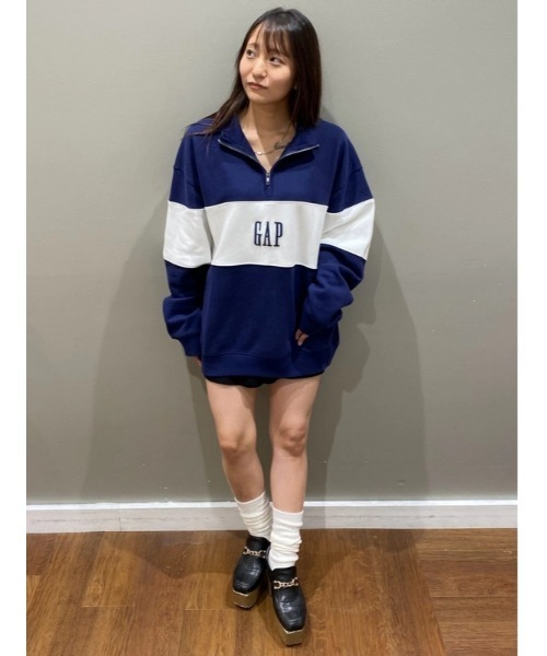 GAP（ギャップ） スウェットカットソー L ブラック メンズ : ZOZOTOWN