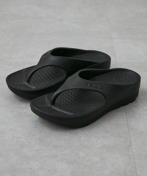「TELIC」 ビーチサンダル S ブラック レディース_画像6