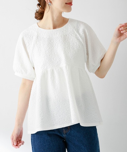 「URBAN RESEARCH Sonny Label」 半袖ブラウス FREE オフホワイト レディース_画像3