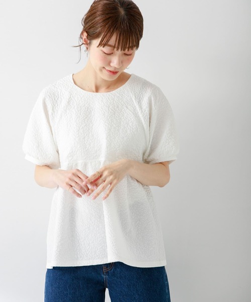 「URBAN RESEARCH Sonny Label」 半袖ブラウス FREE オフホワイト レディース_画像4