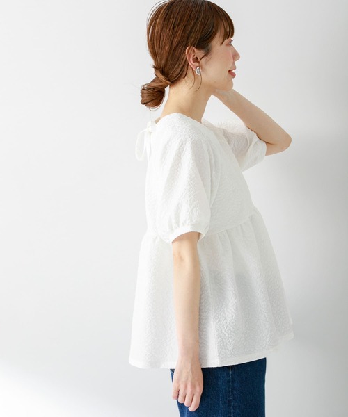 「URBAN RESEARCH Sonny Label」 半袖ブラウス FREE オフホワイト レディース_画像5