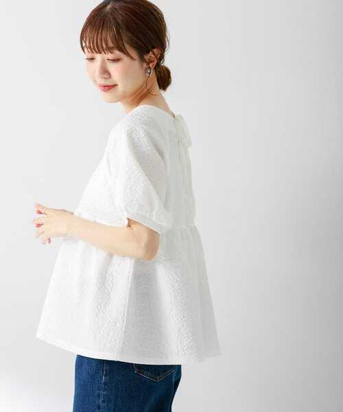 「URBAN RESEARCH Sonny Label」 半袖ブラウス FREE オフホワイト レディース_画像6