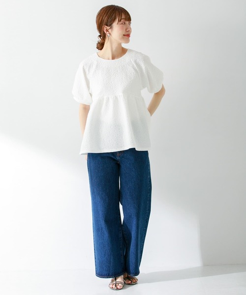 「URBAN RESEARCH Sonny Label」 半袖ブラウス FREE オフホワイト レディース_画像8