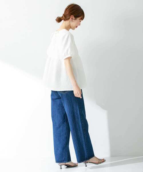 「URBAN RESEARCH Sonny Label」 半袖ブラウス FREE オフホワイト レディース_画像9