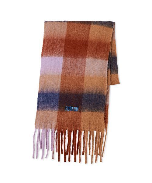 「FURFUR」 ストール F オレンジ レディース_画像2