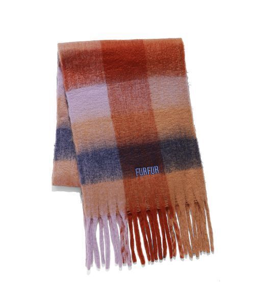 「FURFUR」 ストール F オレンジ レディース_画像4