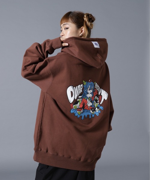 overprint 刺繍パーカー over print（オーバープリント） パーカー overprint/オーバープリント