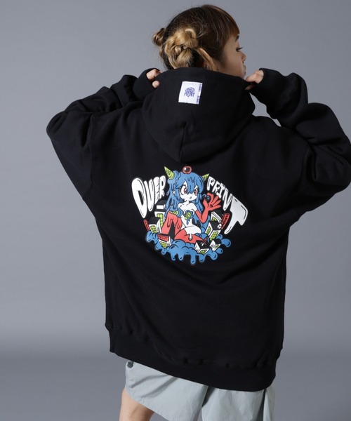 overprint パーカー over print（オーバープリント） パーカー overprint/オーバープリント