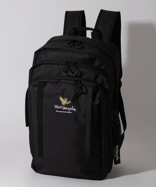 【美品】黒のリュック大きな背面ロゴデザインがクール Mark Gonzales（マークゴンザレス） デイバック リュック 「Mark