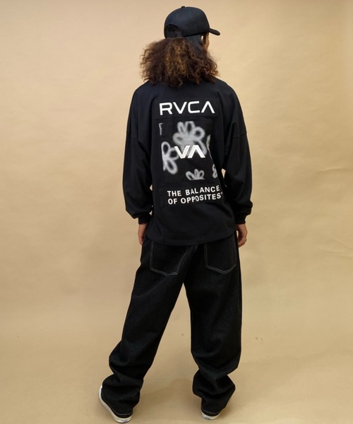 「RVCA」 長袖Tシャツ M ブラック メンズ_画像6