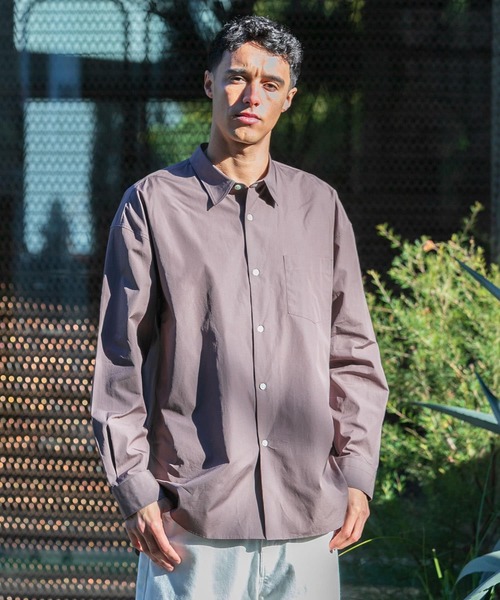 「THOMAS MASON」 長袖シャツ「URBAN RESEARCHコラボ」 LARGE ロイヤルブルー メンズ_画像4